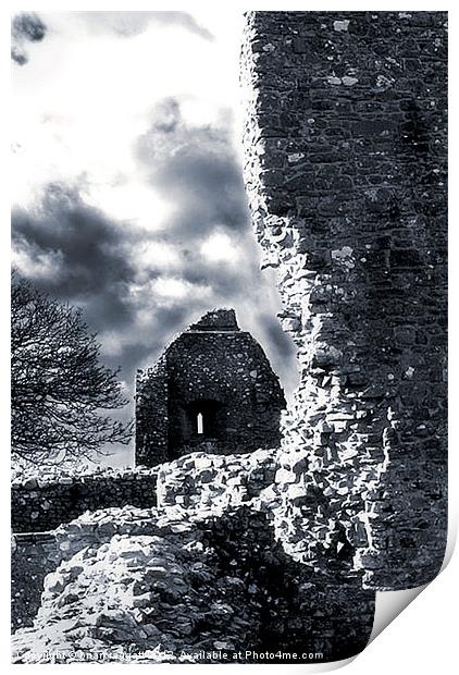 Castle Ruin Wales Print by Brian  Raggatt