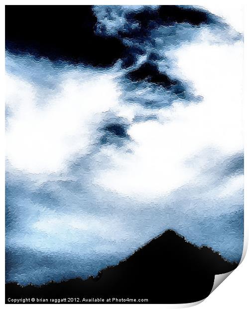 Angry Skies Print by Brian  Raggatt