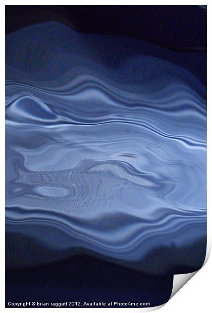 19  Water Abstract Print by Brian  Raggatt