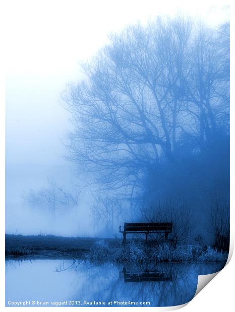 Seat with no view Print by Brian  Raggatt