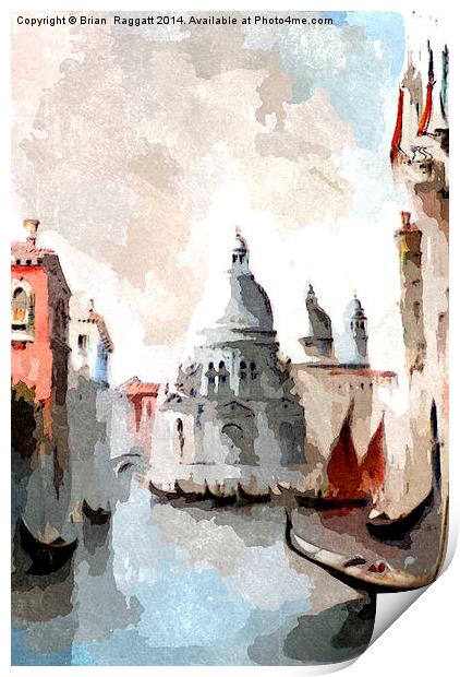 Venice Days Print by Brian  Raggatt