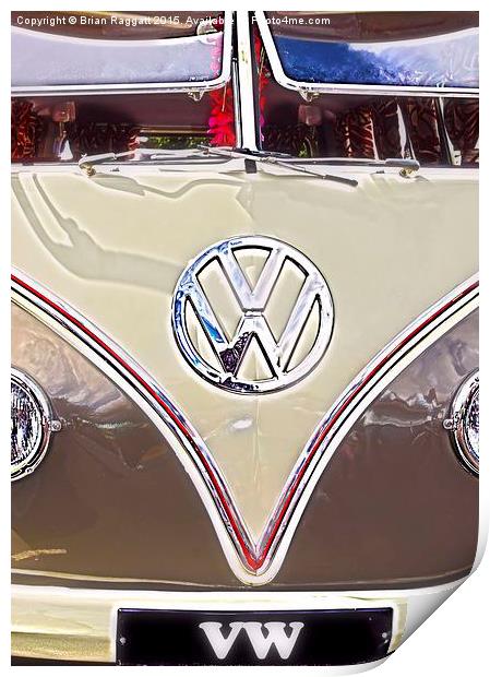  Volkswagen VW Camper Van Print by Brian  Raggatt