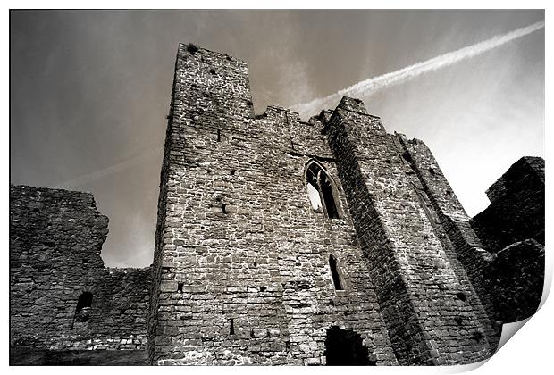 Oystermouth Castle Print by Emma Howell-Williams