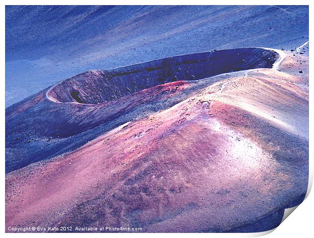 Mouth of the Volcano Print by Eva Kato