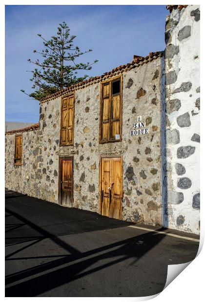 Old house Tenerife Print by Phil Crean