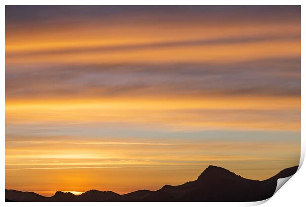 Dawn sky over Tenerife Print by Phil Crean