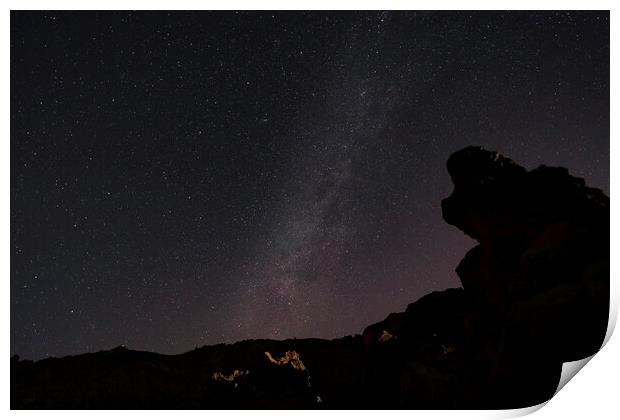 Night sky Tenerife Print by Phil Crean