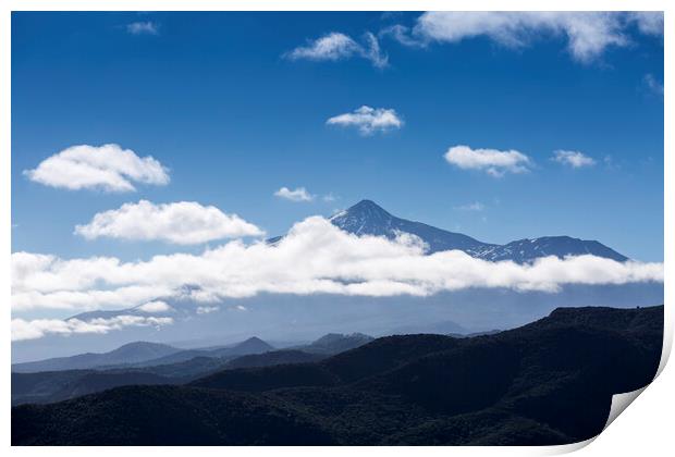Mount Teide clouds Print by Phil Crean