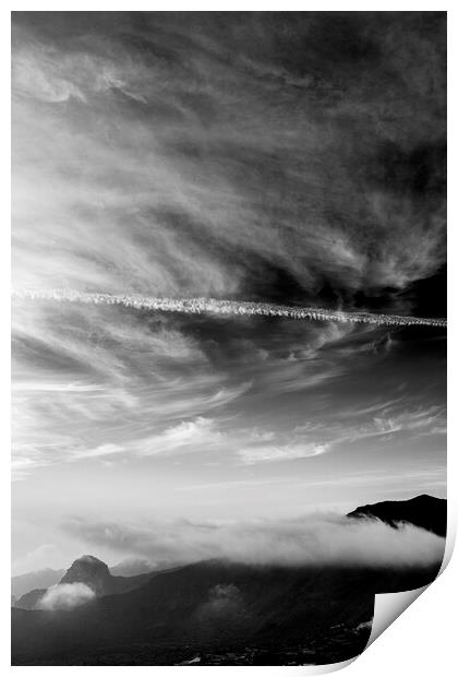 Dramatic Sky over Teno Tenerife Print by Phil Crean
