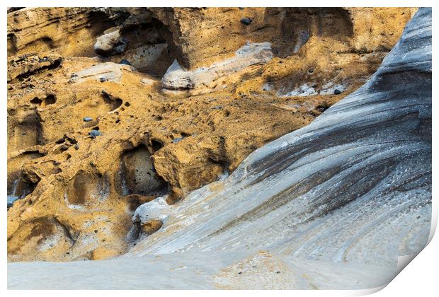 Abstract rockscape Print by Phil Crean