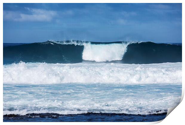 Waves rolling in Tenerife Print by Phil Crean