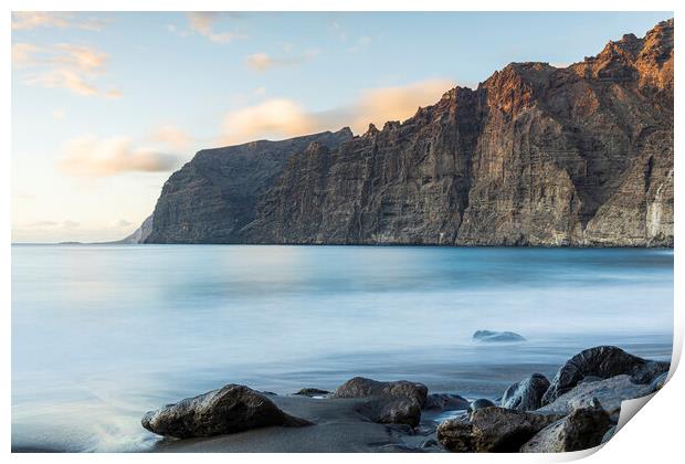 Los Gigantes cliffs Tenerife Print by Phil Crean