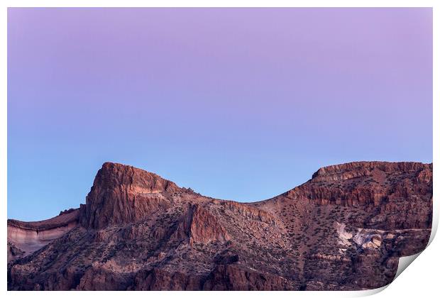 Twilight in the National Park of Teide, Tenerife Print by Phil Crean