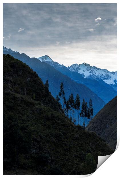 Andes mountains, Peru Print by Phil Crean