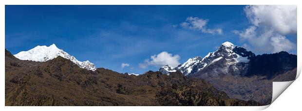 Majestic Andes Peaks Peru, Panorama Print by Phil Crean