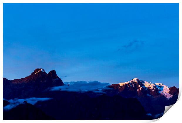 Sunset over the Andes, Peru Print by Phil Crean