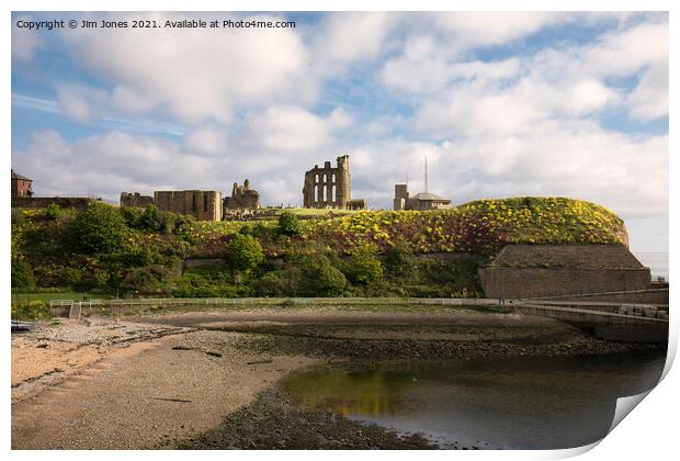 Tynemouth Castle and Priory Headland Print by Jim Jones