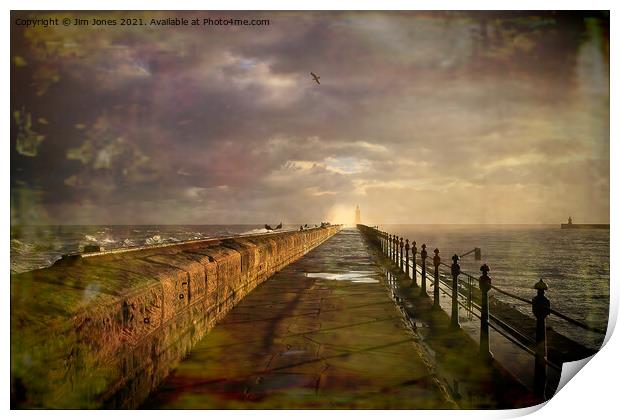 Artistic Blustery start to the day Print by Jim Jones