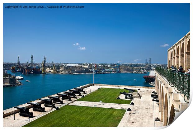 Grand Harbour, Valletta Print by Jim Jones