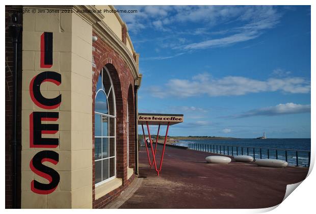 Rendezvous at Whitley Bay Print by Jim Jones