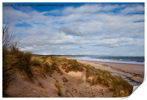 Springtime at Druridge Bay Print by Jim Jones