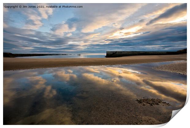 Reflections in the wet sand Print by Jim Jones
