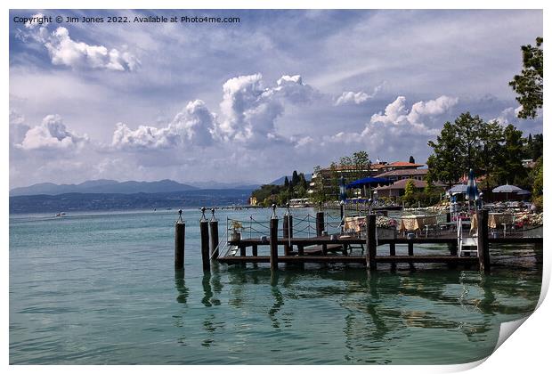 A Summer's Day at Sirmione on Lake Garda Print by Jim Jones