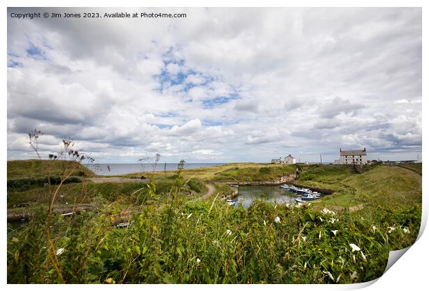 Seaton Sluice Summer Storm Print by Jim Jones