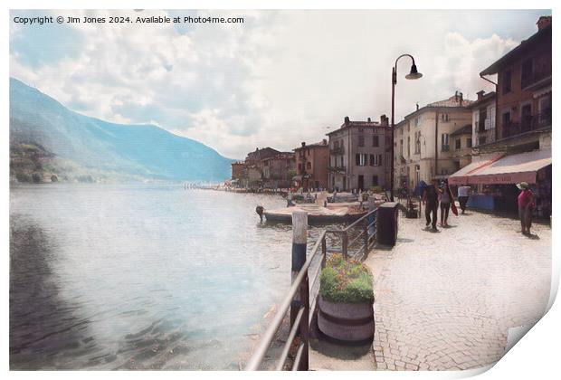 Dreamlike Lake Iseo, Italy Print by Jim Jones