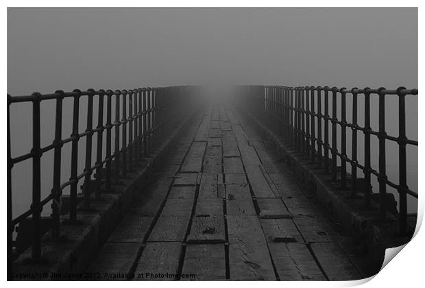 Disappearing into the Fog Print by Jim Jones