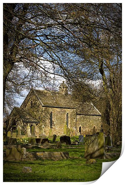 Norman Church of Our Lady and Saint Joseph Print by Jim Jones