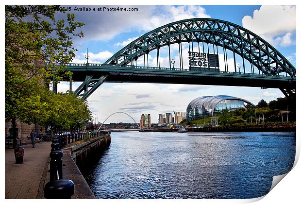  Tyne Bridges and The Sage Print by Jim Jones