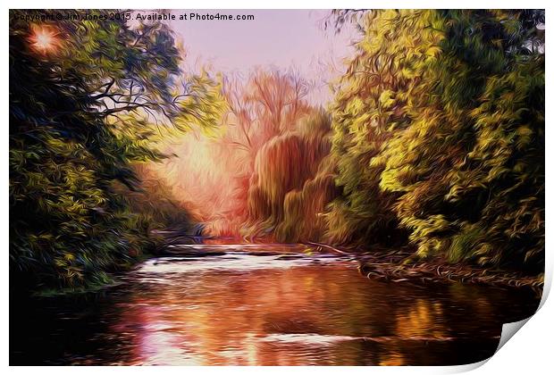  Autumn on the River Blyth Print by Jim Jones