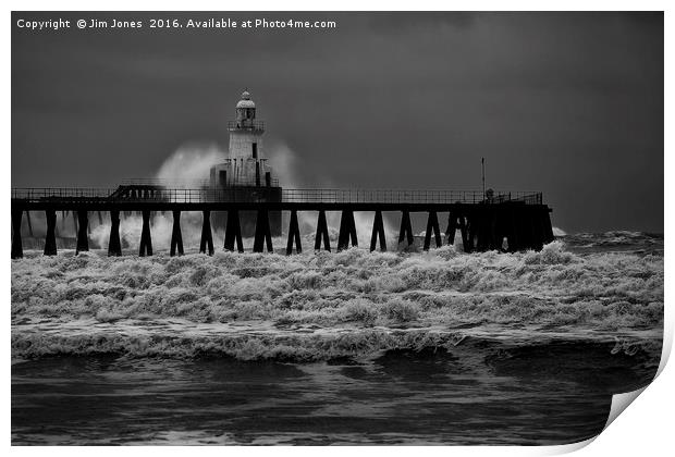 Storm in Black and White Print by Jim Jones