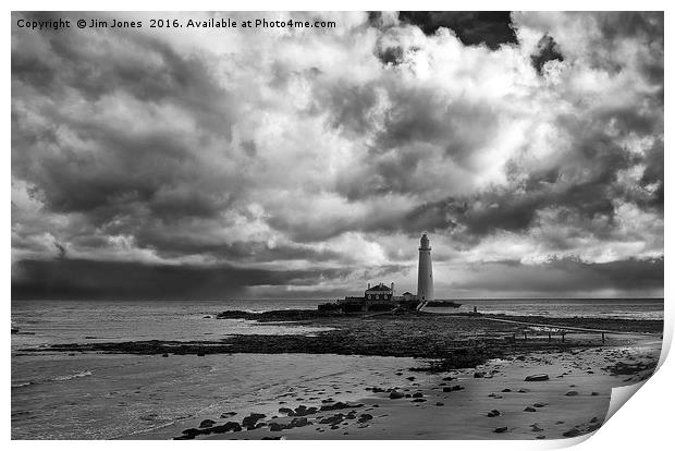 Storm clouds gathering Print by Jim Jones