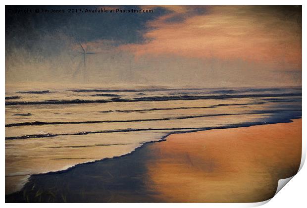 Artistic dawn in the style of Turner Print by Jim Jones