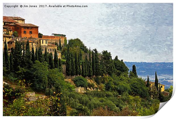 Artistic Tuscany Print by Jim Jones