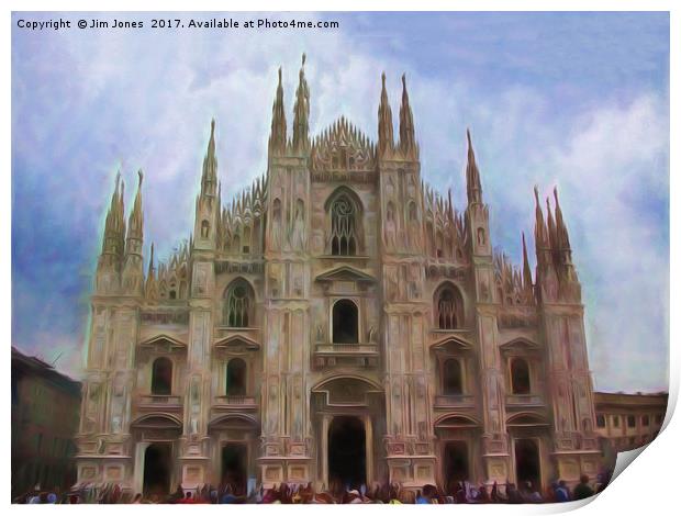 Artistic Milan Duomo Print by Jim Jones