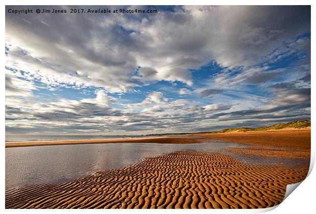 Ripples in the sand Print by Jim Jones