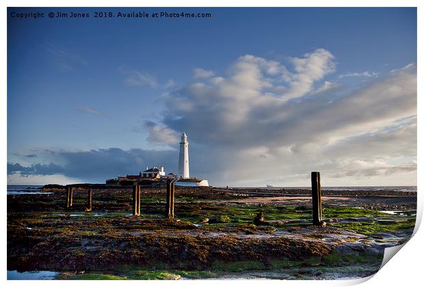 Another daybreak at St Mary's Island. Print by Jim Jones