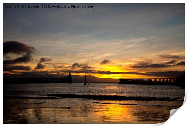 Northumbrian Sunrise Print by Jim Jones