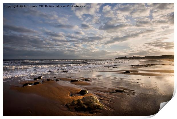 December on the beach Print by Jim Jones