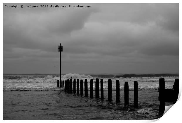 Looking out to sea. Print by Jim Jones