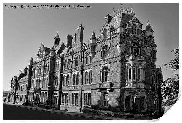 The old police Station in Blyth, Northumberland Print by Jim Jones