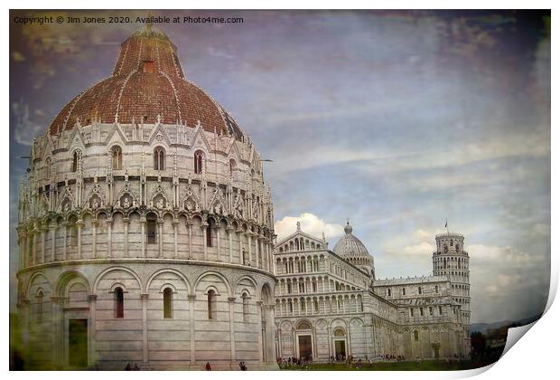 Pisa Piazza dei Miracoli Print by Jim Jones