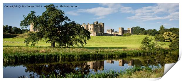 Alnwick Castle Panorama Print by Jim Jones