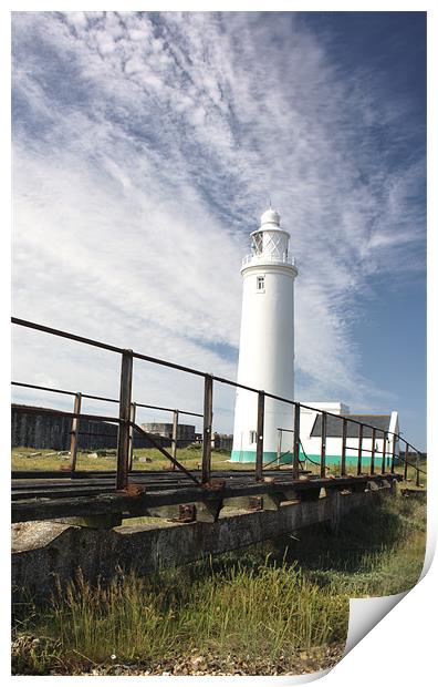 Hurst Spit Lighthouse Print by Ian Jones