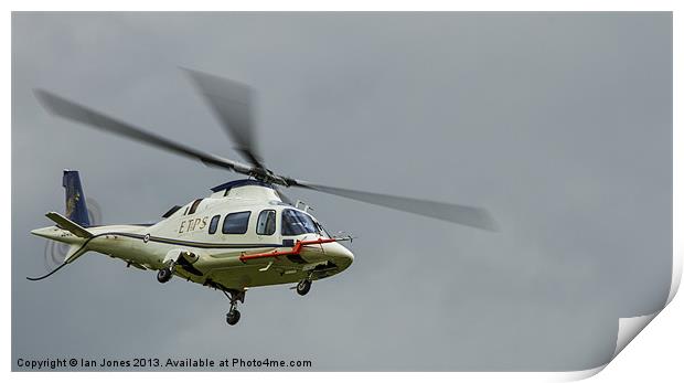 AgustaWestland A109 Helicopter Print by Ian Jones