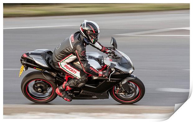 Ducati motorbkike Print by Ian Jones