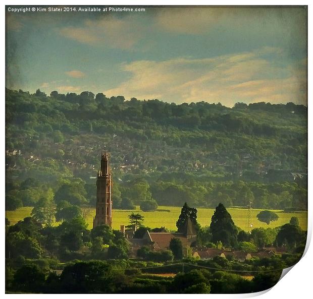 Hadlow Tower Print by Kim Slater